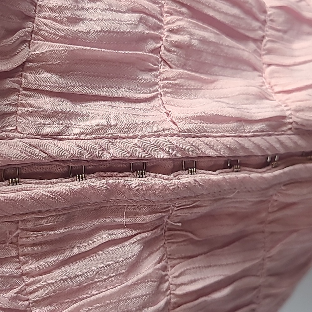 ASTR The Label Pink Puff Sleeve Crop Top Size Small - Picture 2 of 6
